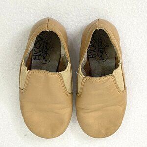 Capezio Style #606  Jazz Slip On Ballet Shoes size 12M Caramel Beige